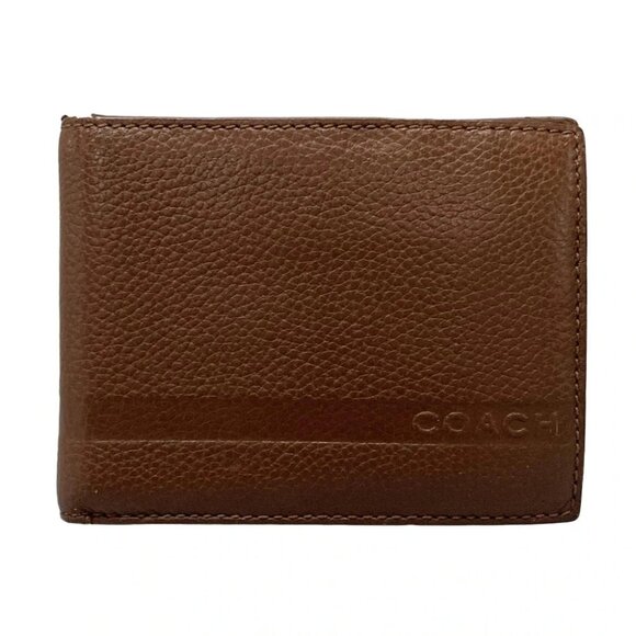 Auth COACH - Brown Leather Bill Holder - Picture 6 of 12